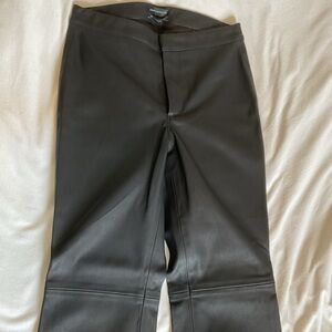 Midrise leather pants